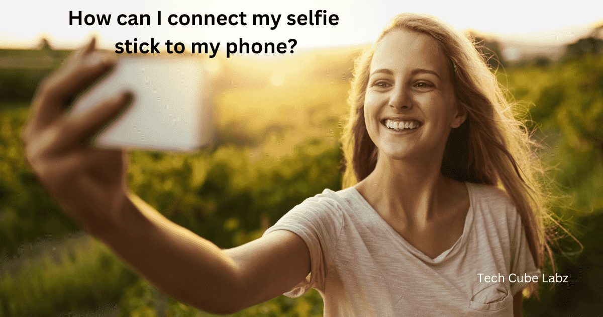 How can I connect my selfie stick to my phone?